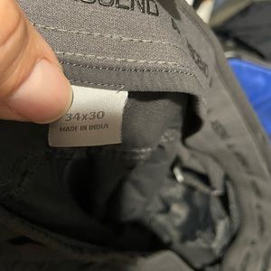 Ascend men’s ripstop nylon moisture wicking pants, 34 x 30 gray